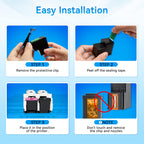 Printer Ink 67 Compatible for HP 67 Black Ink Cartridge Compatible for HP Ink 67 for HP 67 Ink Fit for DeskJet 2855e 2800e 4155e 2755e 2700 2700e 4100 4255e Envy 6055e 6455e 6000 6400 Printer(2 Black)
