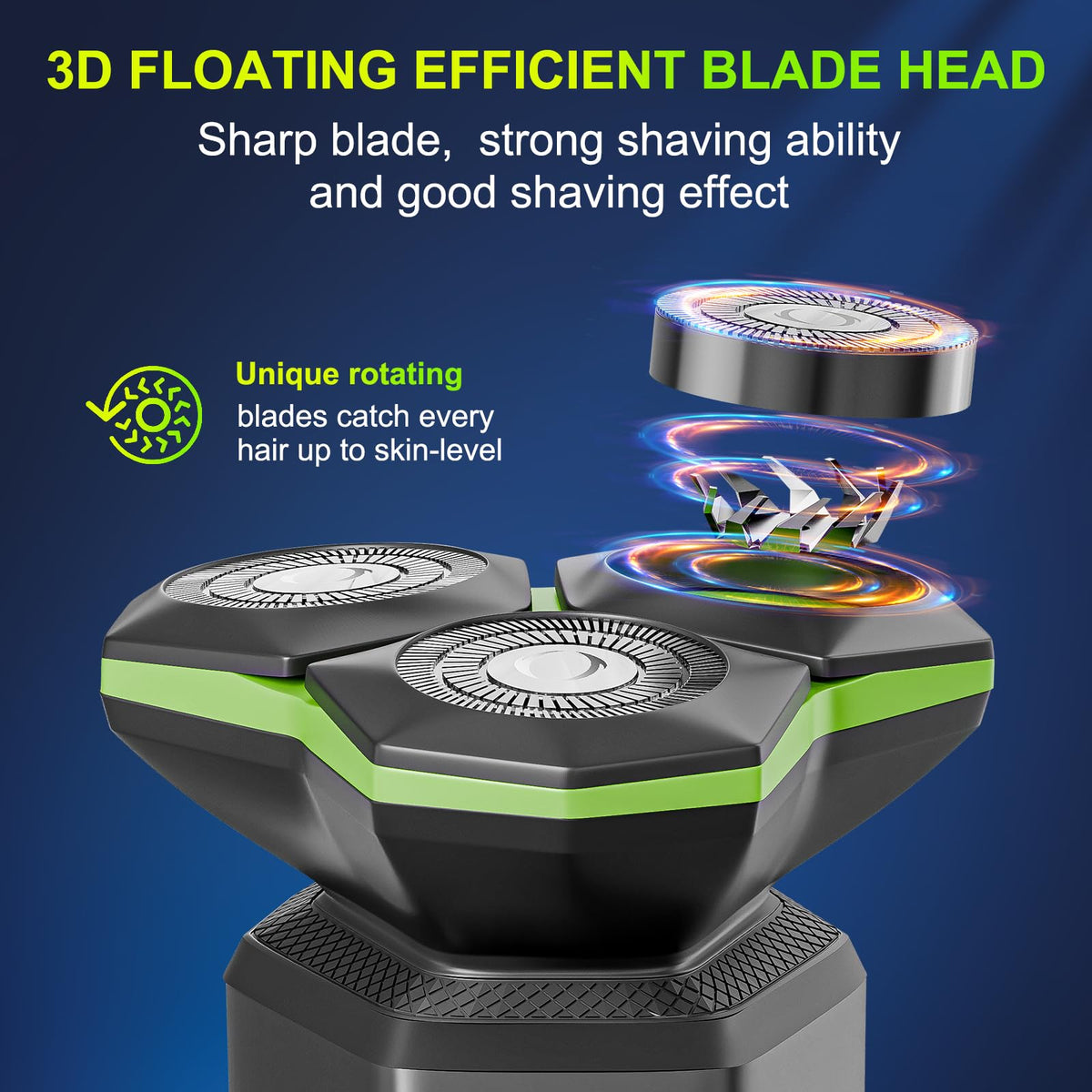 Electric Razor for Men with Magnetic Detachable Head