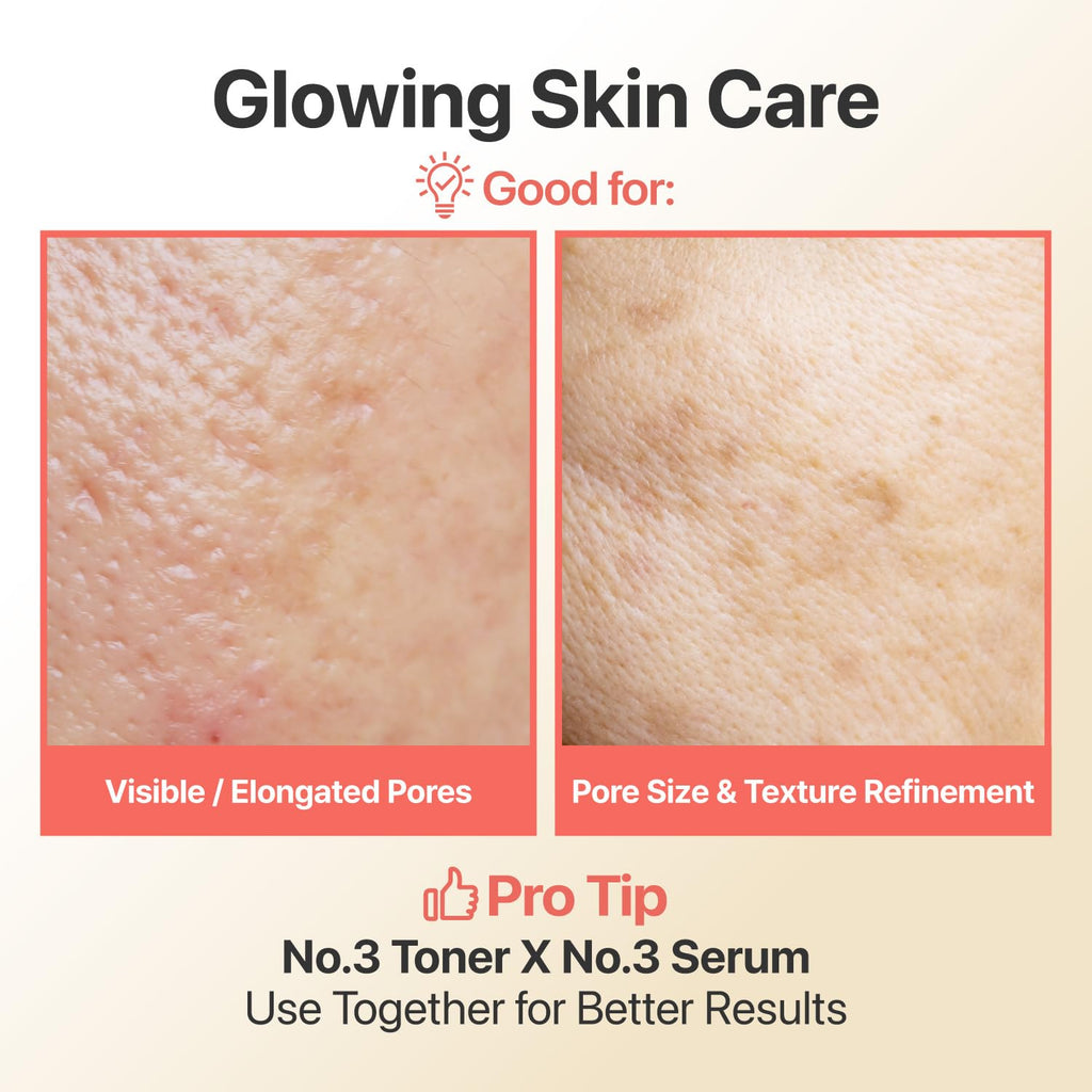 Buy now numbuzin No.3 Super Glowing Essence Toner, Fermented Toner for Skin Glow & Texture, Bifida, Niacinamide, Hydrating, Radiance-Boosting Essence, Zero Pore Care, 6.76 fl oz (200ml) at indiglob india