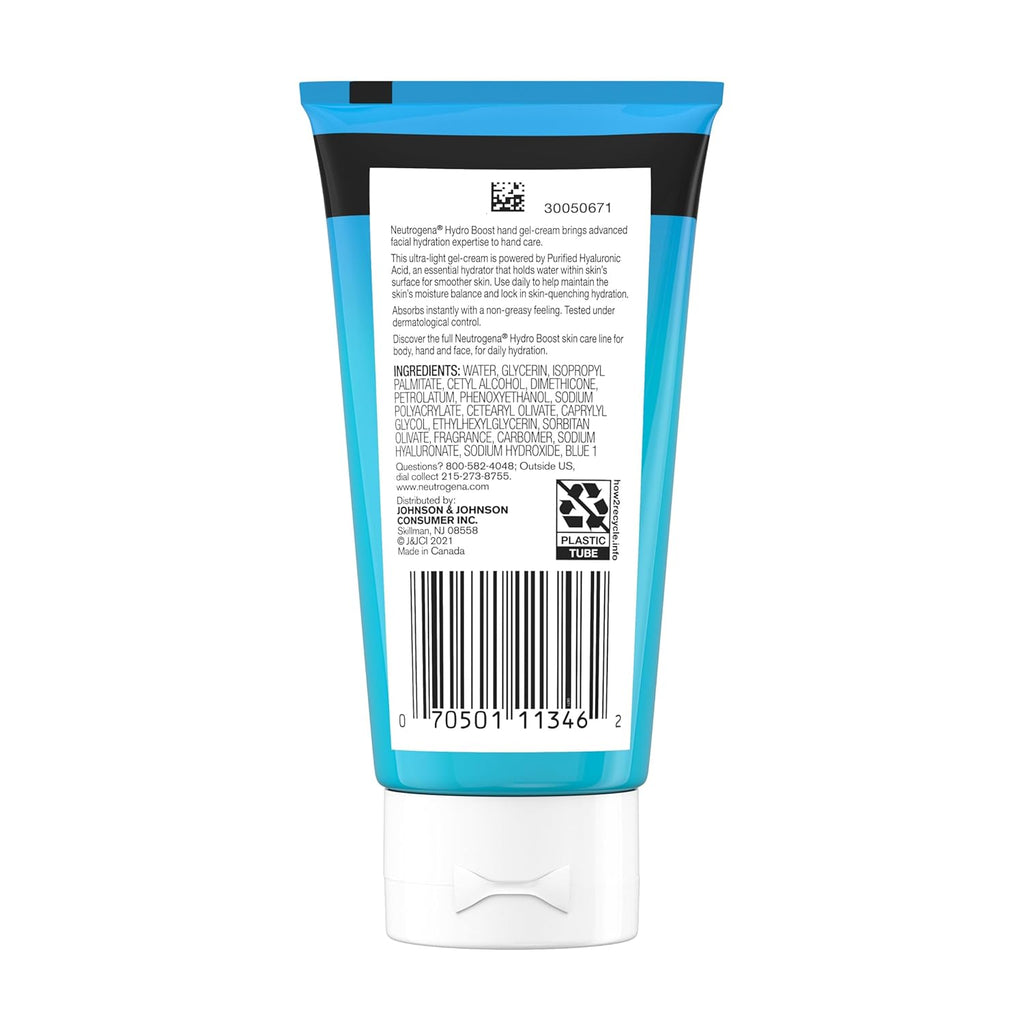 Buy now Neutrogena Hydro Boost Hydrating Hand Gel Cream with Hyaluronic Acid for Instantly Quenched, Soft & Supple Hands, Lightweight, Non-Greasy & Quick Absorbing Hand Lotion, Travel Size, 3 Oz at indiglob india