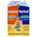 Buy now Vicks DayQuil & NyQuil Hot Remedy Cold & Flu Powder Mix, Over-The-Counter Medicine, Value Pack, Fast Relief for Headache, Fever, Sore Throat, Minor Aches and Pains, and Cough, 16 Packets at indiglob india