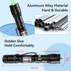 [Professional] Rechargeable Green Laser Pointer High Power Green Beam Light Long Distance Range for TV/LED/LCD Screens Tactical Flashlights Presentation Office/Outdoors/Astronomic/Construction [003]
