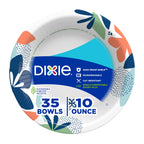 Dixie Disposable Paper Bowls 10oz, 35 CT