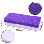 Foot Pumice Stone 4 Pack Pedicure Stone for Feet (Purple) | for Feet Callus Remover and Scrubber Double Sided Pedicure Foot Pumice Stone for Feet and Heels Callus and Dead Skins
