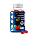 Vitamatic Sugar Free Melatonin 60 mg Per Serving - 60 Vegetarian Gummies | Non-Habit Forming High Potency Melatonin Supplement