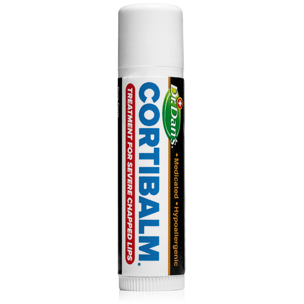 Dr. Dan's Cortibalm 1-Pack Lip Balm with 1% Hydrocortisone for Cracked Lips | Healing Lip Balm with Beeswax & Vitamin E, Lip Repair for Severely Chapped Lips, Dry Lips Repair, Moisturizing Hydrating