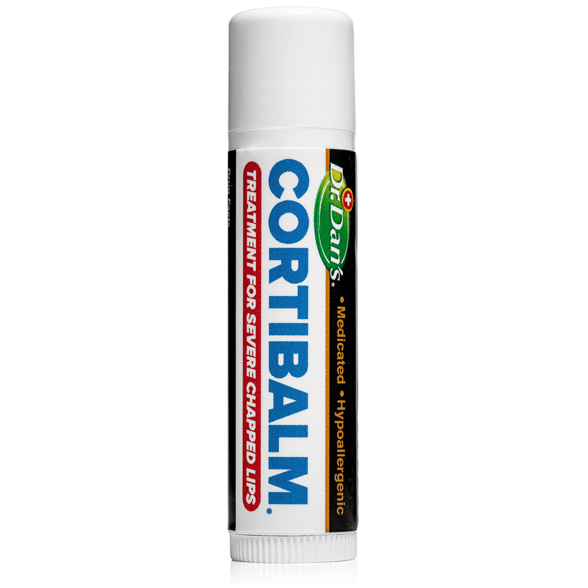 Dr. Dan's Cortibalm 1-Pack Lip Balm with 1% Hydrocortisone for Cracked Lips | Healing Lip Balm with Beeswax & Vitamin E, Lip Repair for Severely Chapped Lips, Dry Lips Repair, Moisturizing Hydrating