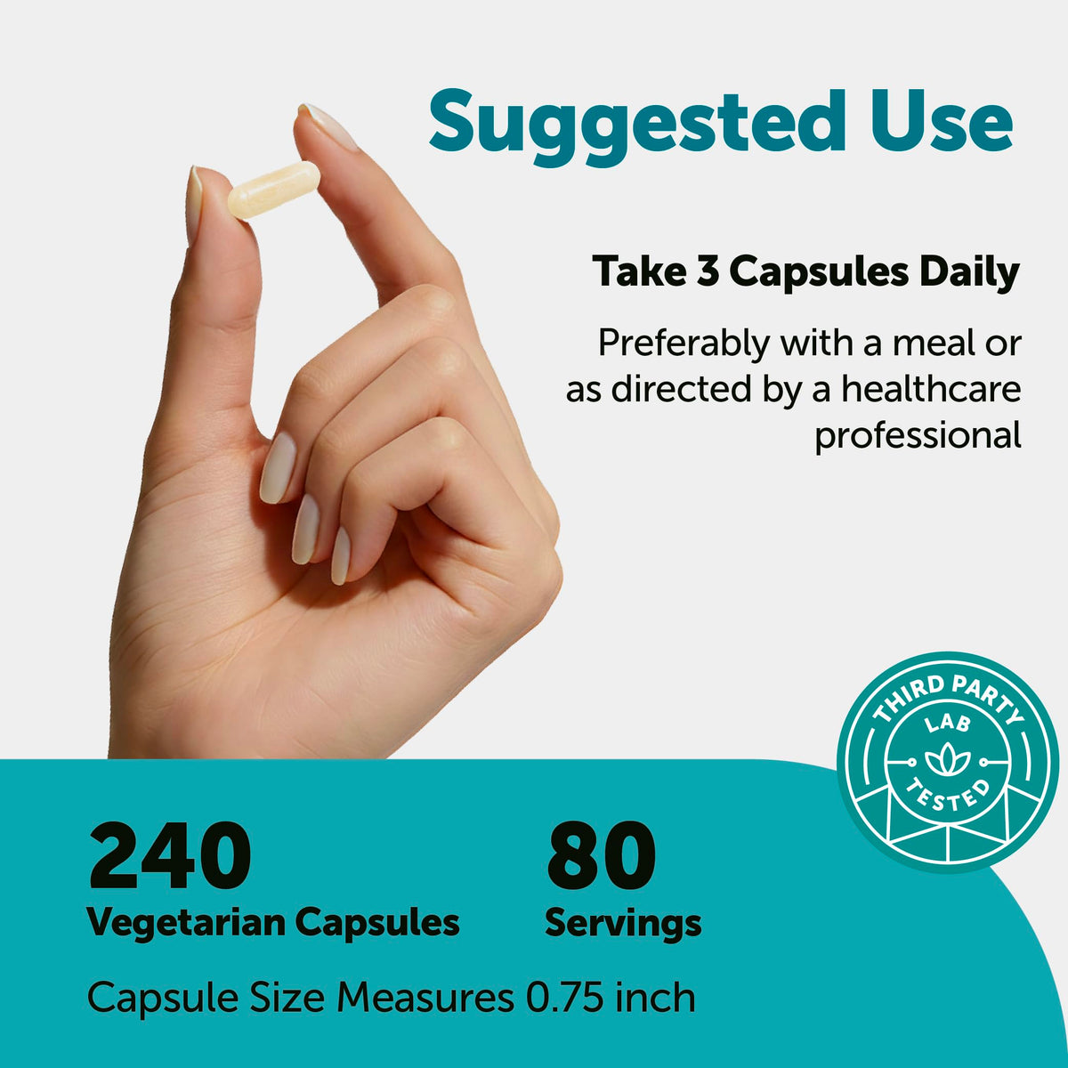 Hyaluronic Acid Complex 3000mg with Collagen & MSM, 240 Veg Capsules