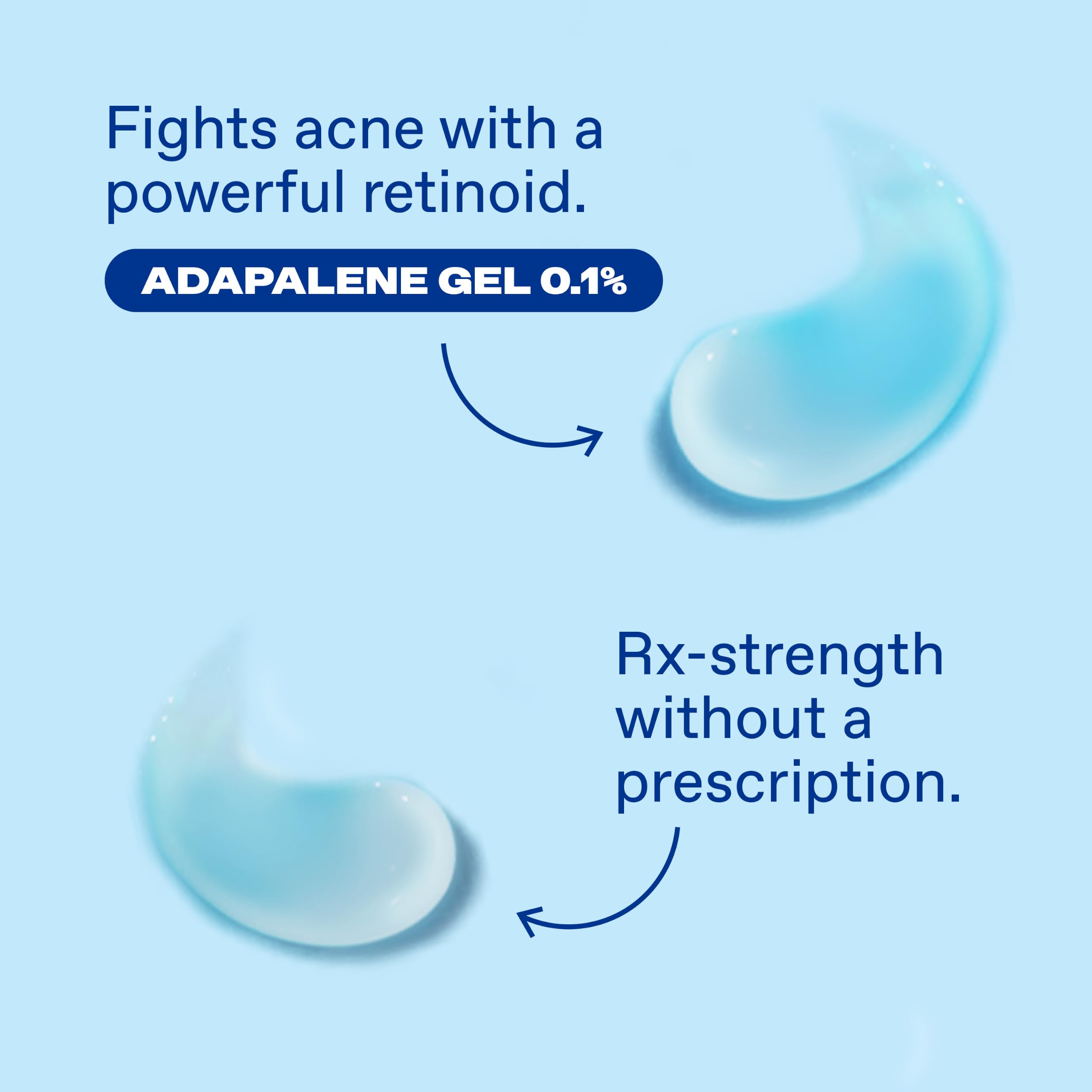 Differin Acne Retinoid Treatment Gel, 0.1% Adapalene, 45g Pump | 90-Day Supply Pump, Over-The-Counter Retinoid, Clears Breakouts, Gentle For Sensitive Skin, Dermatologist Recommended