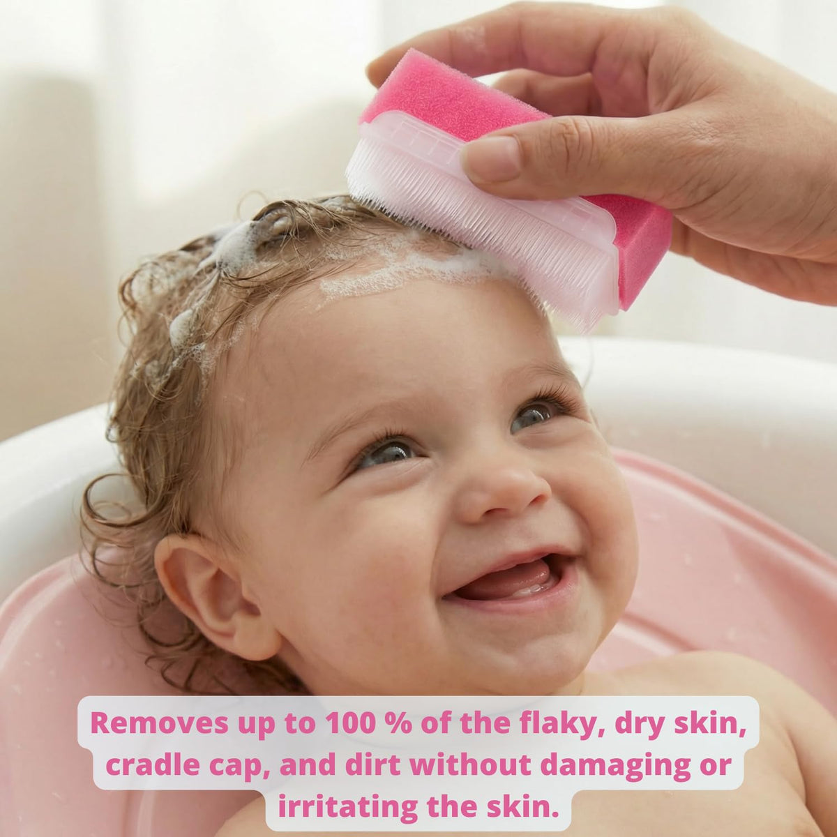 Cradle Cap Brush for Babies - Cradle Cap Treatment 6-Pack Baby Bath Sponges