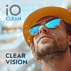 iO CLEAN Eyeglass Cleaner Spray, Glasses Cleaning Kit, 2 Bottles, 2 Cloths