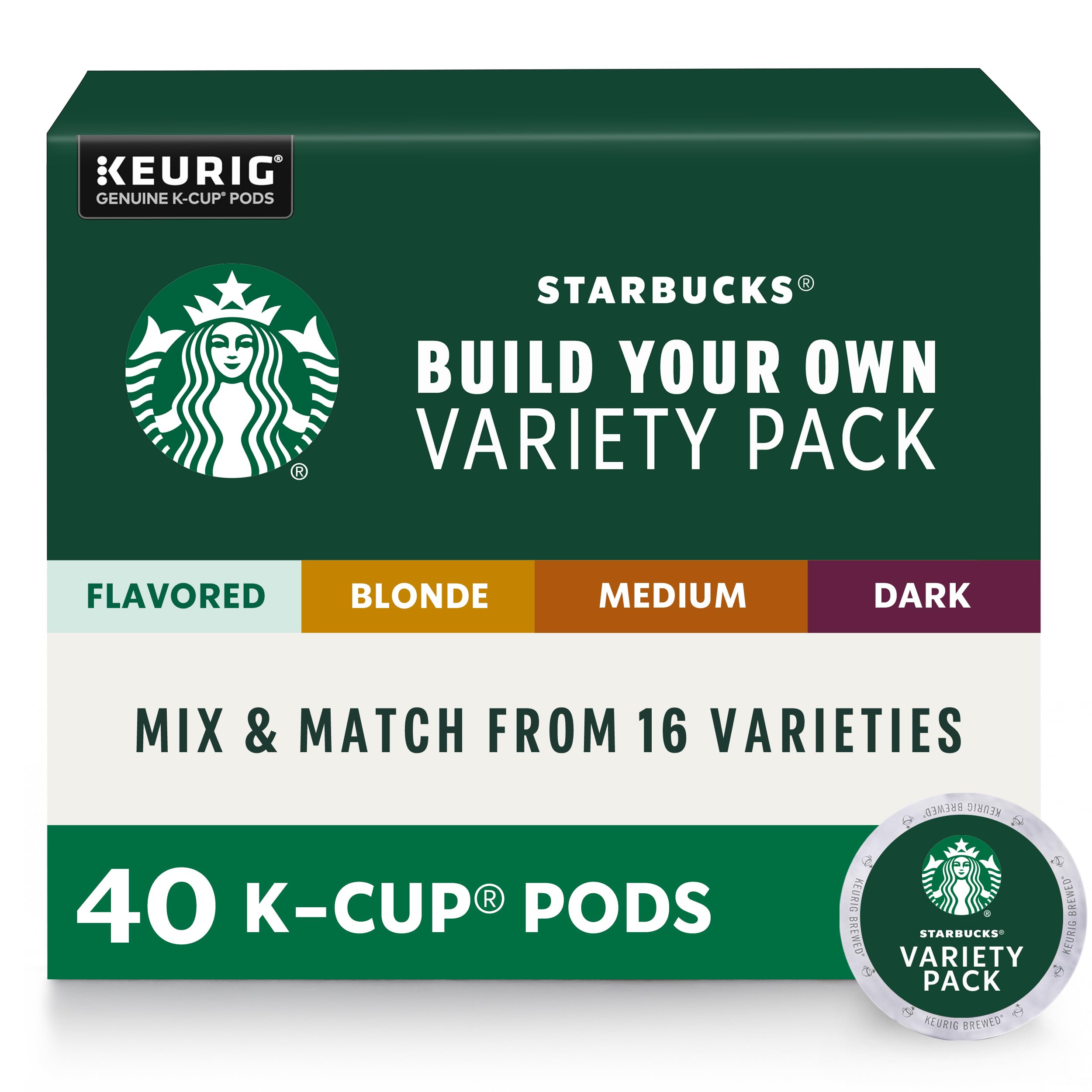 Buy now Starbucks K-Cup Coffee Pods, Medium Roast Hot or Iced Coffee, Pike Place Roast, 96 Keurig Pods Variety 10 Count (Pack of 4) at indiglob india