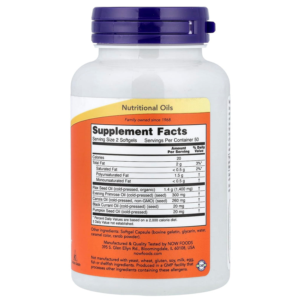 Buy now Now Foods Omega 3-6-9, 1,000 mg, 100 Softgel at indiglob india
