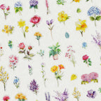 Kattykitty 309PCS Transparent Flower Stickers for Scrapbooking