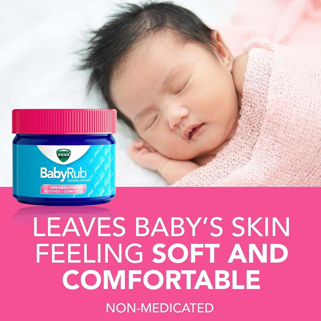 Buy now Vicks BabyRub Soothing Chest, Neck and Back Ointment 1.76 Ounce at indiglob india