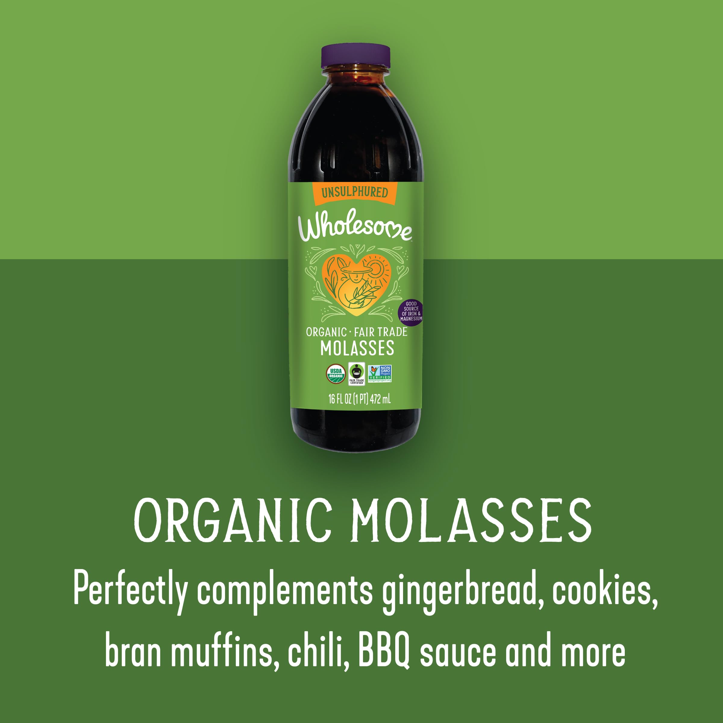 Buy now Wholesome Sweeteners, Blackstrap Molasses, 16 oz at indiglob india