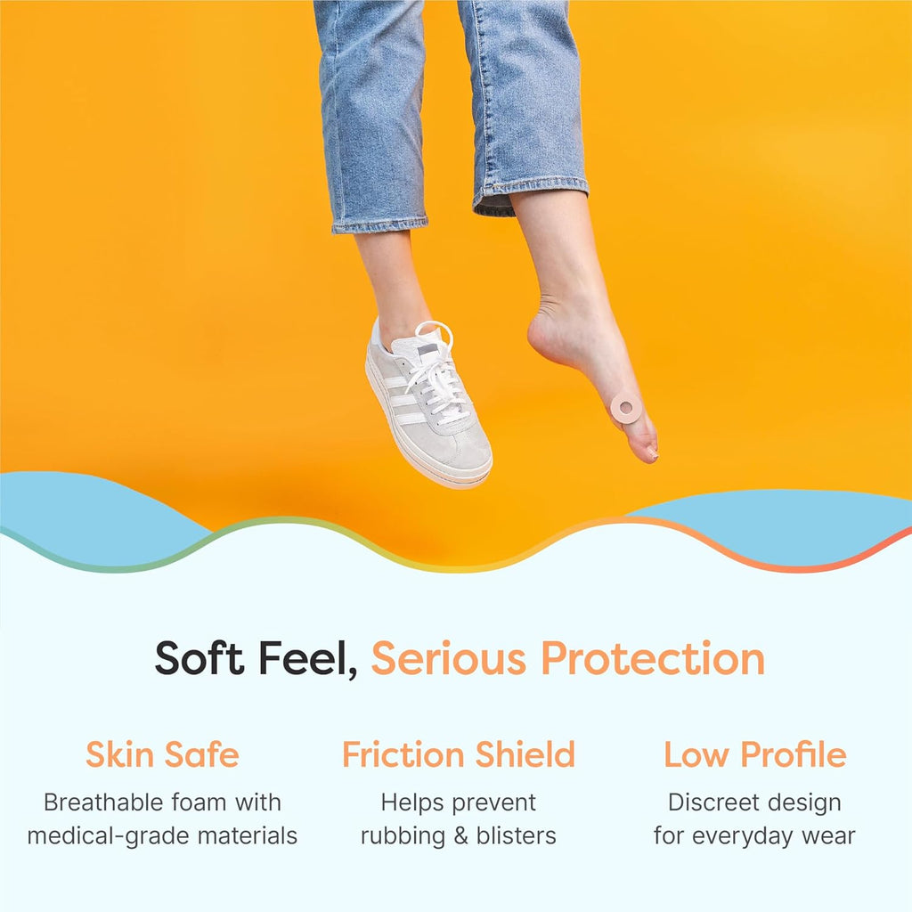 Buy now ZenToes Callus Cushions | Water-Resistant Self-Stick Adhesive Corn Pads | Foot, Heel, & Toe Discomfort Relief | Soft Foam for Friction Protection | Ideal for Active Lifestyles | 24-Pack at indiglob india