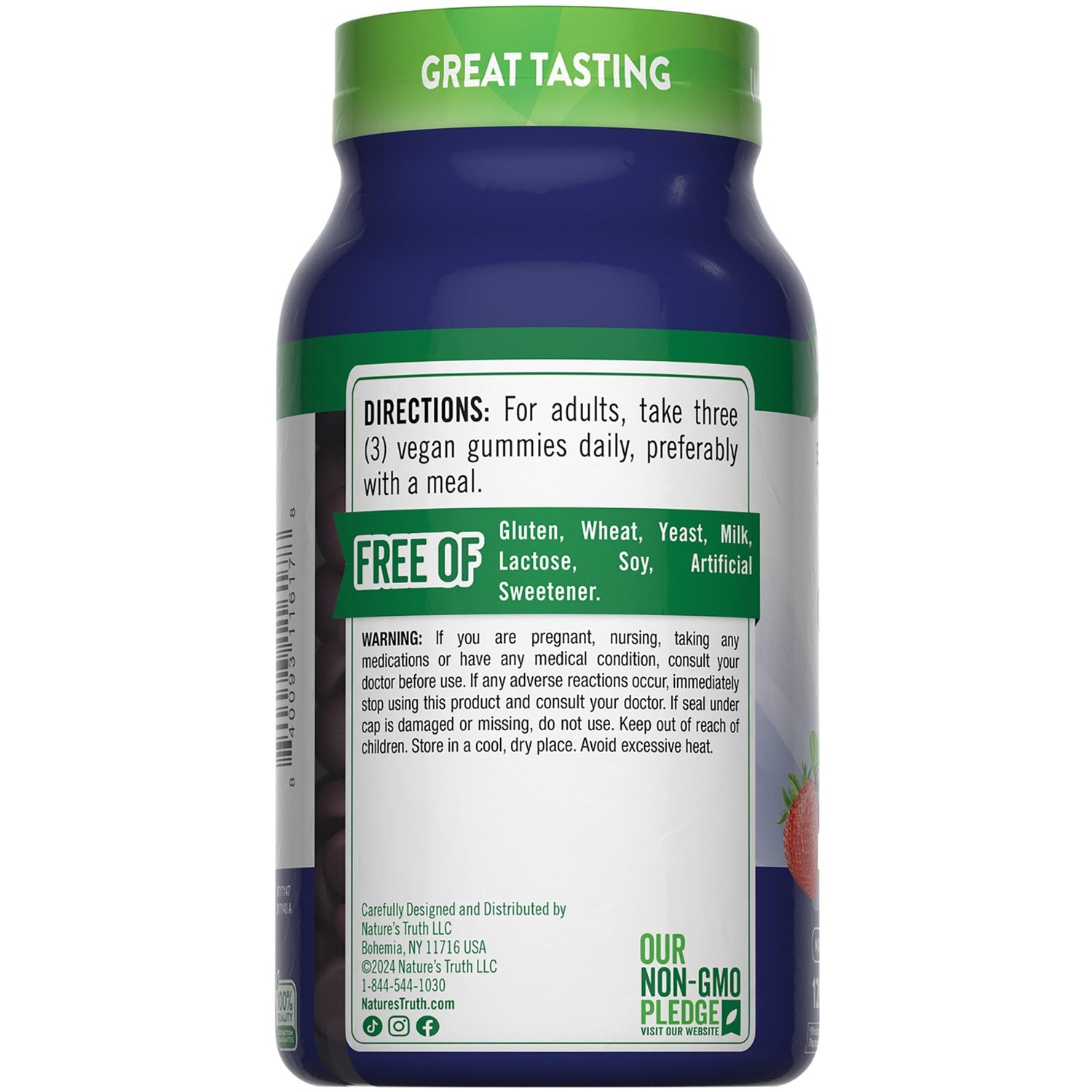 Nature's Truth Zinc Gummies for Adults | 50mg | 120 Count | Vegan, Non-GMO & Gluten Free Supplement | Mixed Berry Flavor