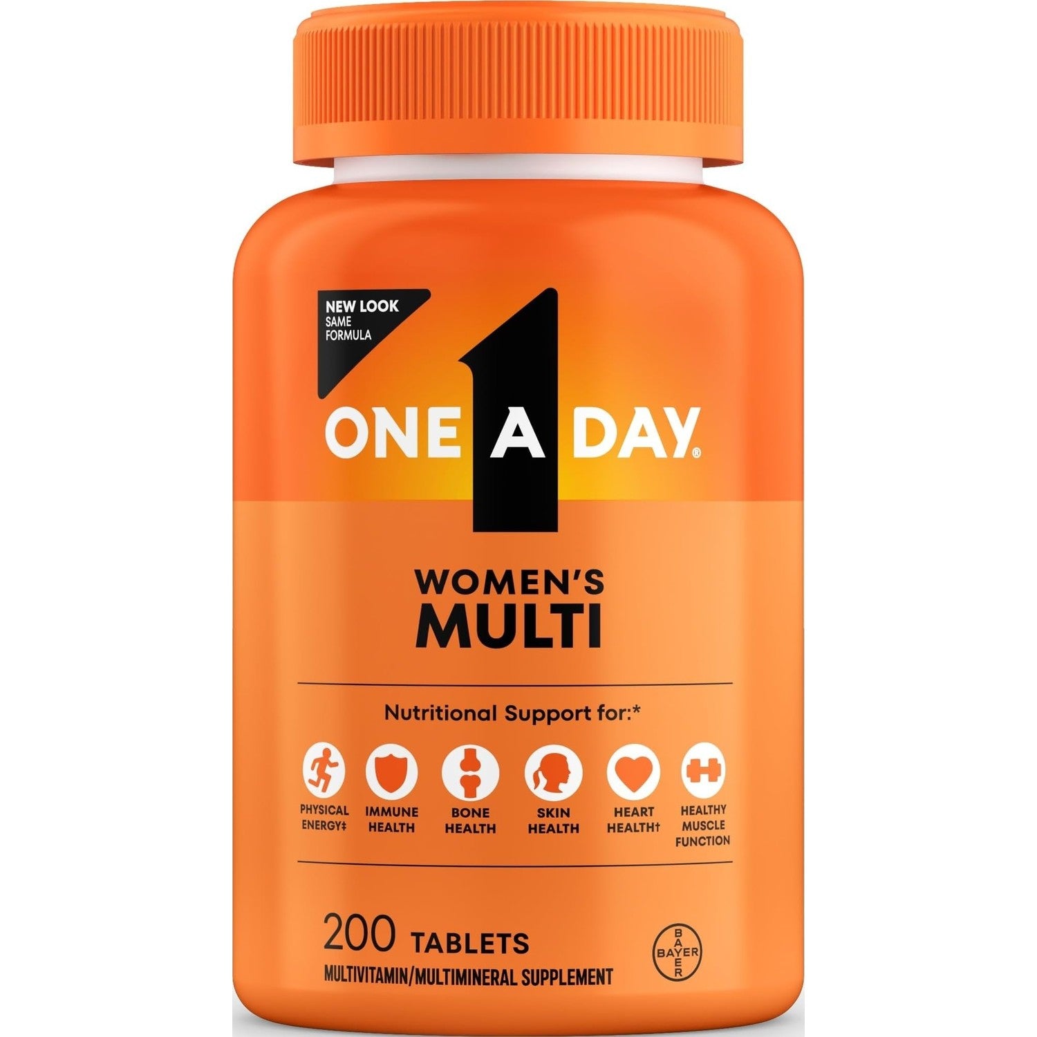 One A Day Multivitamin for Women- Daily Vitamins for Woman with Biotin, Calcium, Folic Acid, Iron & Zinc, Complete Women’s Vitamins, 200 Ct (Packaging May Vary)