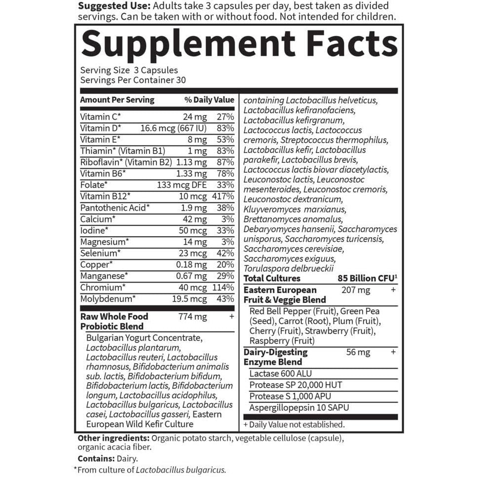 Buy now Garden of Life Raw Probiotics for Women Over 50-50 & Wiser Women's Probiotic with Acidophilus, Live Cultures, Probiotic - Created Vitamins, Enzymes, Prebiotics - 90 Vegetarian Capsules at indiglob india