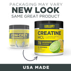Buy now CON-CRET Creatine HCl Powder | Muscle, Cognitive, Cellular Energy Support | No Bloating or Cramps | USA Made & NSF Certified | Lemon Lime (64 Serving) at indiglob india
