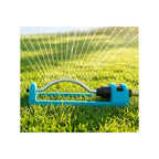 Lawn Sprinkler, 18 Brass Nozzles Garden Water Oscillating Sprinkler for Yard Covers up to 3,600 sq.ft, Heavy Weight Base, Built-in Spray Jet Cleaning Needle