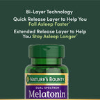 Buy now Natureâ€™s Bounty Melatonin 5mg Dual Spectrum, 100% Drug Free Sleep Supplement, Quick Release and Extended Release, Promotes Relaxation and Sleep Health, 60 Bi-Layer Tablets at indiglob india