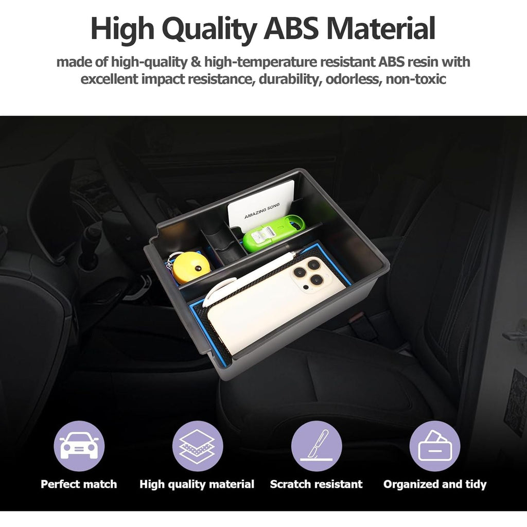 Buy now LUWU 2025 2026 Hynudai Tucson Center Console Organizer 2022-2026 Tucson NX4 Armrest Storage 2026 Tucson Console Organizer Tray Tucson SE/SEL/XRT Armrest Organizer 2025 2026 Tucson Accessories (Blue) at indiglob india