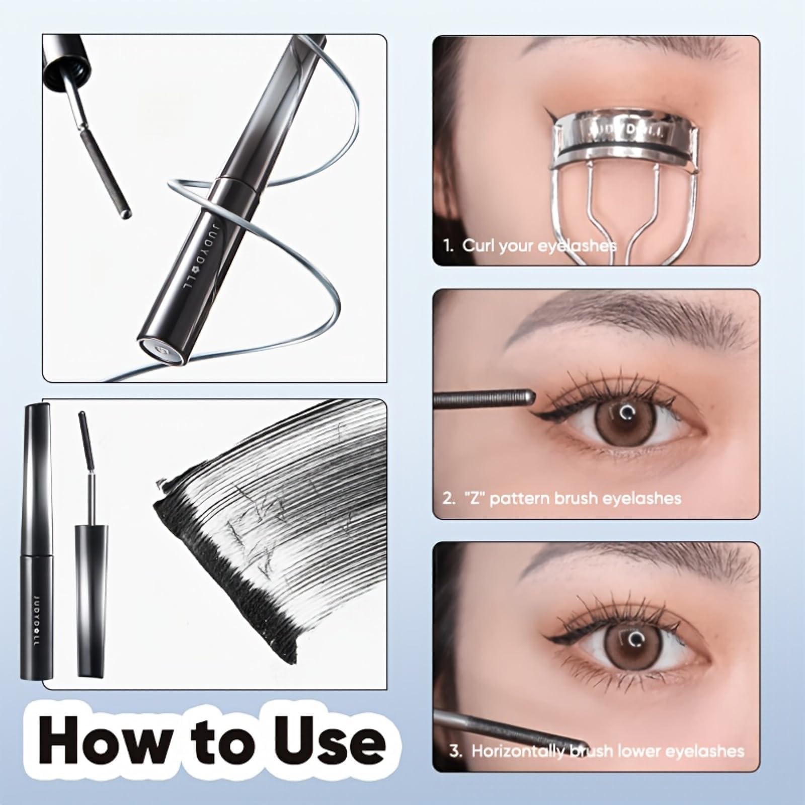 JUDYDOLL Waterproof Mascara-3D Curling T. Learn how to apply for voluminous lashes. Available in India, order online today!