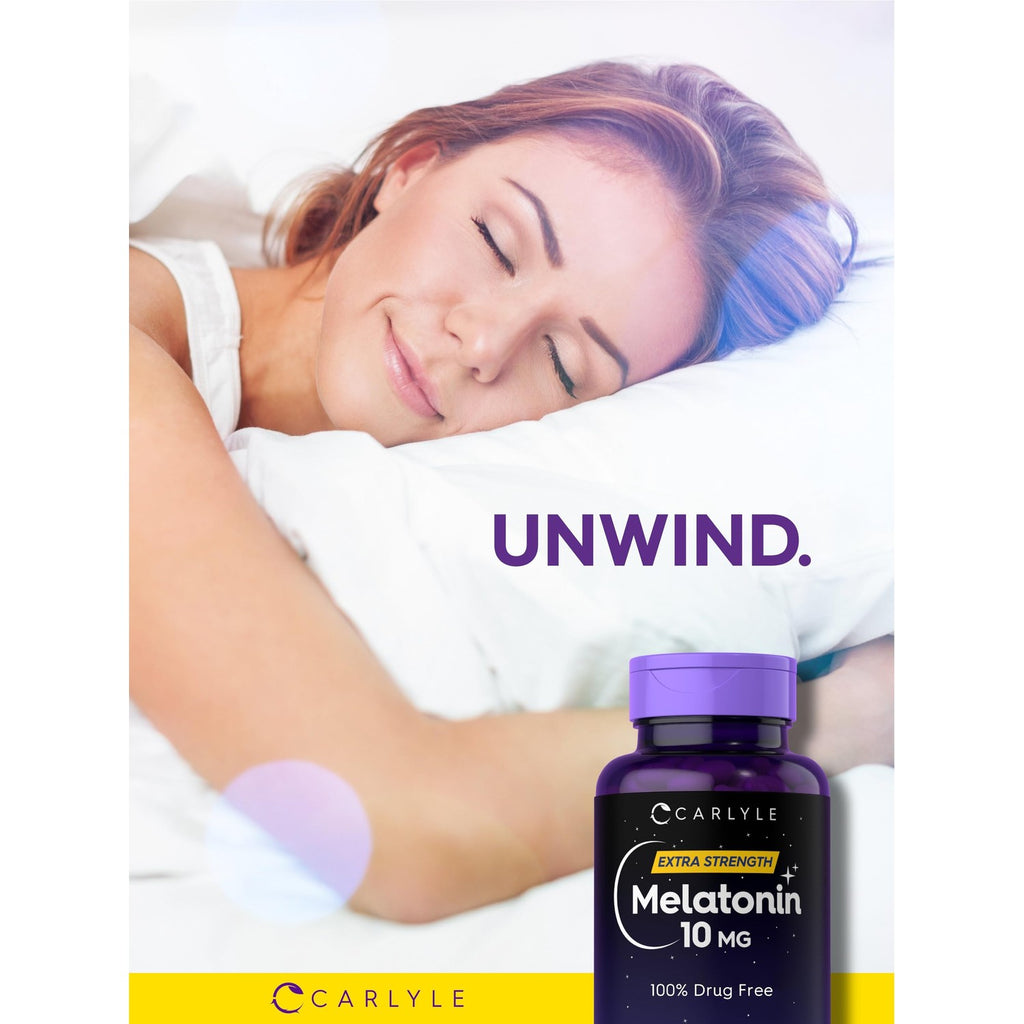 Carlyle Melatonin 10mg | 300 Softgels | Extra Strength Support for Adults | Non-GMO, Gluten Free Supplement