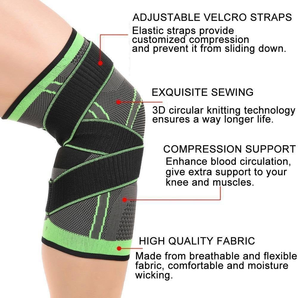 Buy now Knee Braces for Knee Pain, 1 Pack Knee Compression Sleeve, Knee Support for Sports Workout Weightlifting Basketball, Knee Sleeve for Joint Pain and Arthritis Relief at indiglob india