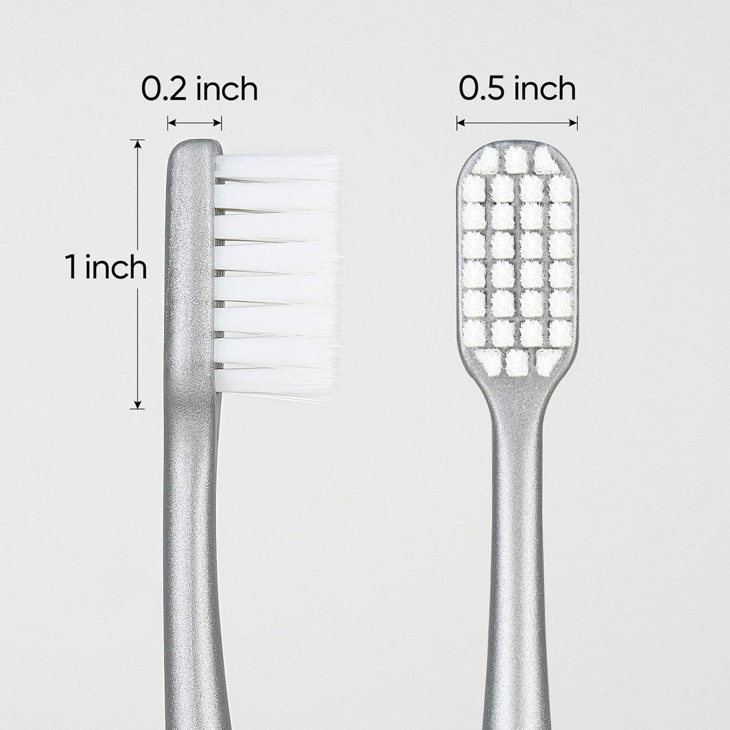 Buy now 10000 Bristle Micro Nano Toothbrush for Sensitive Teeth and Gums Care, Extra Soft Silko Toothbrush for Adults and People with Braces, 4 Count at indiglob india