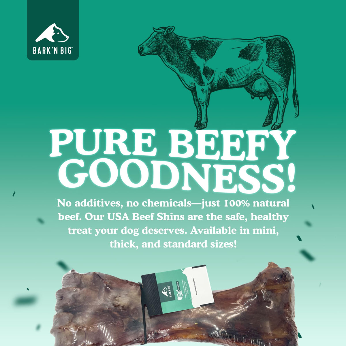 Beef Shin Bone Large Dogs Smoked Marrow Chew