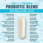 Nature's Physician Probiotics - 100 Billion CFU Per Capsule - 16 Strains + Prebiotics - Best Probiotic Supplement for Women & Men - Supports Immune, Digestive Health, Constipation & Gas - 30 Capsules