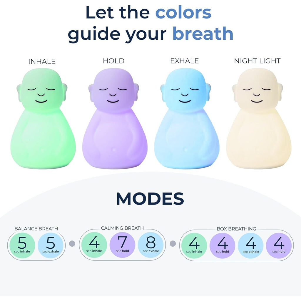 Buy now Mindsight 'Breathing Buddha' Guided Visual Meditation Tool for Mindfulness | Slow Your Breathing & Calm Your Mind for Stress & Anxiety Relief | Perfect for Adults & Kids | Relaxing Self Care Gift at indiglob india