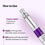 VT COSMETICS Reedle Shot Firming Eye Cream, 0.51 fl oz/15ml | 9-Peptide Complex, Bakuchiol & Hyaluronic Acid, Vibrating Metal Applicator for Puffiness, Fine Lines & Wrinkles