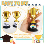 24 Pack Mini Trophies for Kids Awards,Plastic Gold Award Trophy Cups,Golden Award Trophy Cups Set,Gold Participation Trophys Cup for Party Favors,Rewards,Props,Sports,Competitions(4 in)