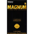 Buy now Trojan Magnum Large Size Lubricated Condoms - 12 count at indiglob india