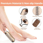 Buy now Foot File Foot Scrubber Pedicure - Callus Remover for Feet Easkep Professional Grater Rasp Foot Scraper Corns Callous Removers Cracked Dead Skin Remover for Dry and Wet Feet (Golden) at indiglob india