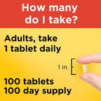 Nature Made Vitamin C 500 mg Tablets for Daily Immune Support, 100 Count | Adult Vitamin C Tablets for Immune Support and Antioxidant Support, 100 Day Supply