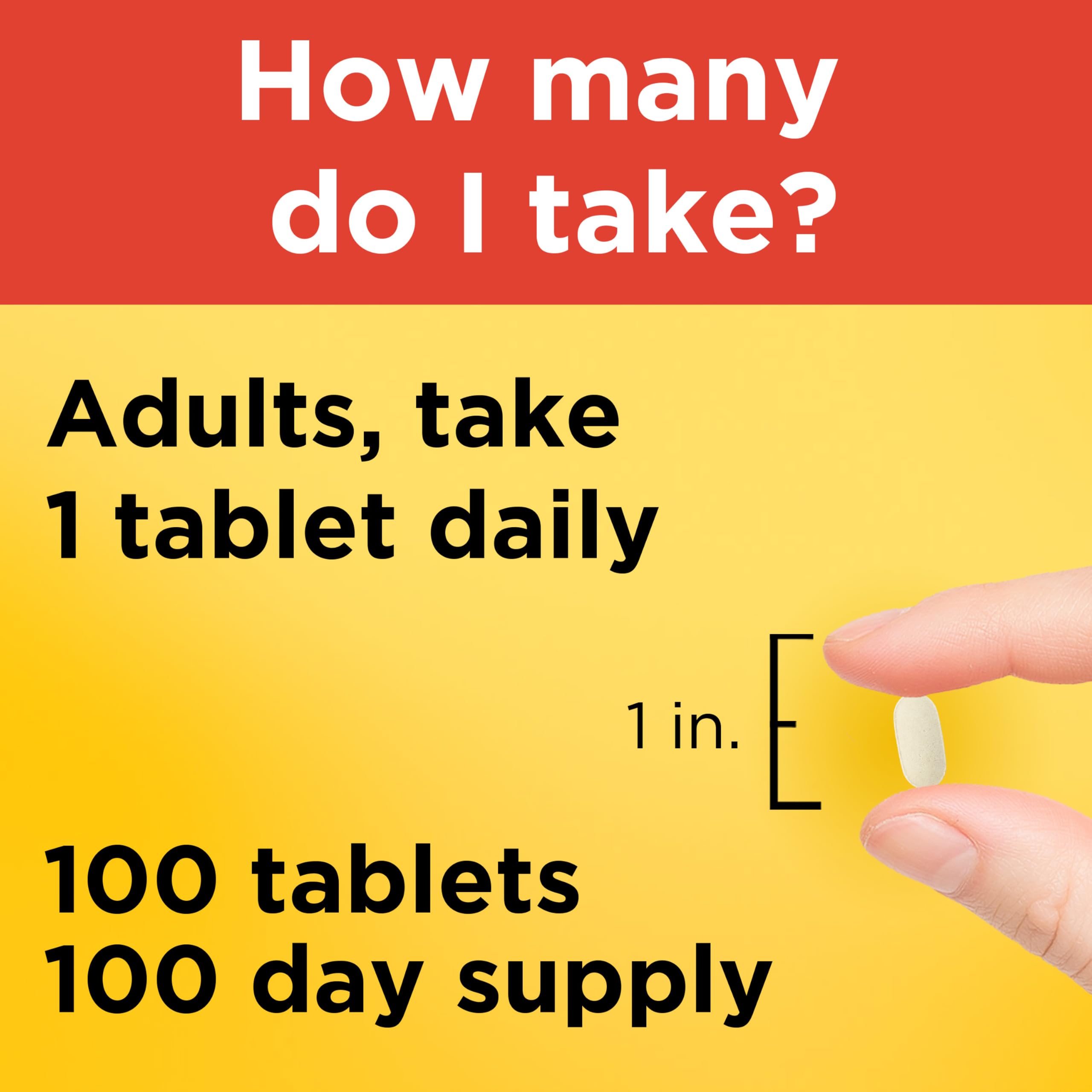 Nature Made Vitamin C 500 mg Tablets for Daily Immune Support, 100 Count | Adult Vitamin C Tablets for Immune Support and Antioxidant Support, 100 Day Supply