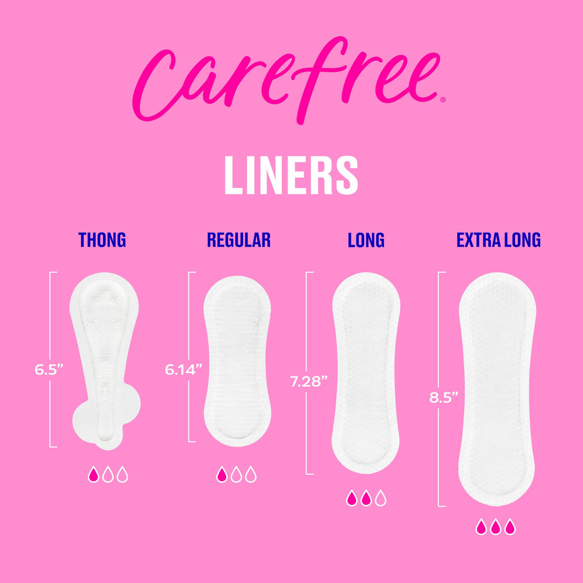 Carefree Panty Liners for Women, Regular, Wrapped, Unscented, 20ct | Pantiliners, Carefree Liners, Daily Liners for Women, Light Periods and Leaks, 8-Hour Odor Control | 20ct (Packaging May Vary)