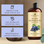 Buy now Handcraft Blends Grapeseed Oil | 100% Pure and Natural | Bath & Body Oil | Premium Grade Carrier Oil | Skin | Hair | Body | Massage | Cold-Pressed | Hexane-Free | 16 Fl Oz at indiglob india