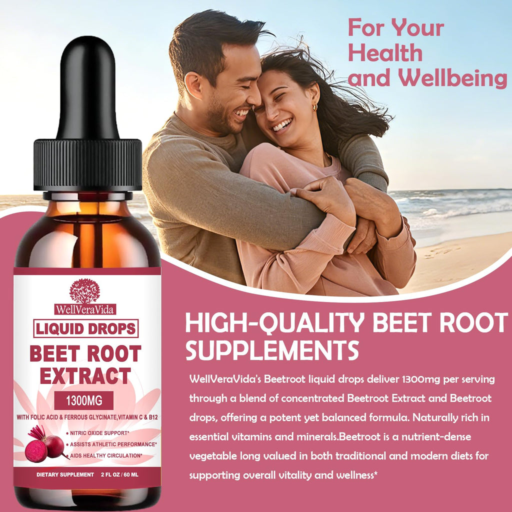 Beet Root Supplement Liquid Drops, Beet Root Capsules & Powder Alternative