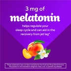 Vitafusion Melatonin Gummy Vitamins, 140 Count (Pack of 1) | Peach and White Tea Flavors | Gluten and Dairy Free Supplement
