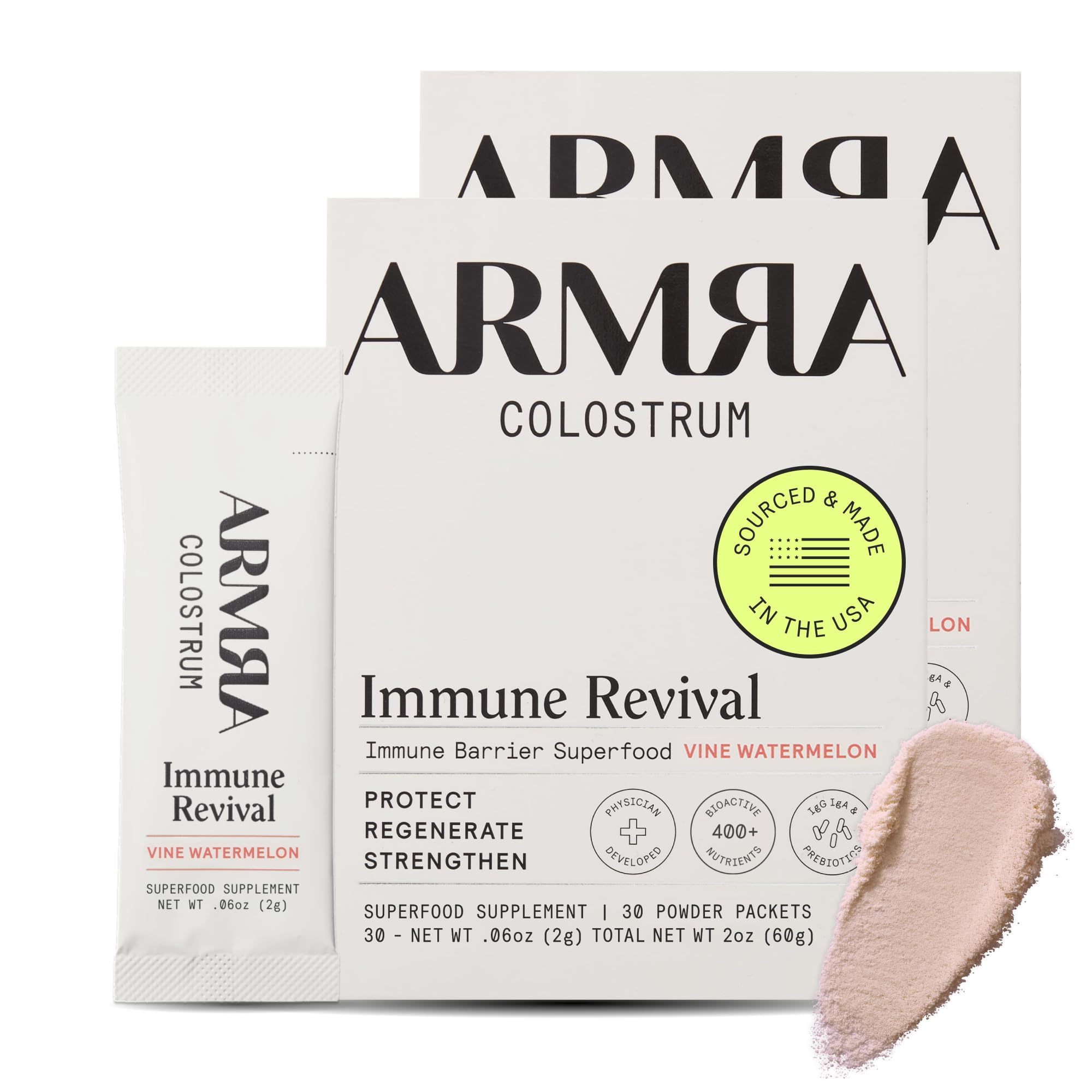 Buy now ARMRA Colostrum Powder | Unflavored | Gut Health & Bloating | Skin & Hair | Immunity | Keto, Gluten & Fat-Free | 30 Servings at indiglob india