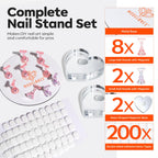 Modelones 360 pcs Short Almond Nail Tips for DIY nail art. 100% genuine quality with a variety of sizes for precision.