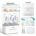 GROWNSY Baby Bottle Sterilizer and Dryer, Space-Saving, with Travel Set