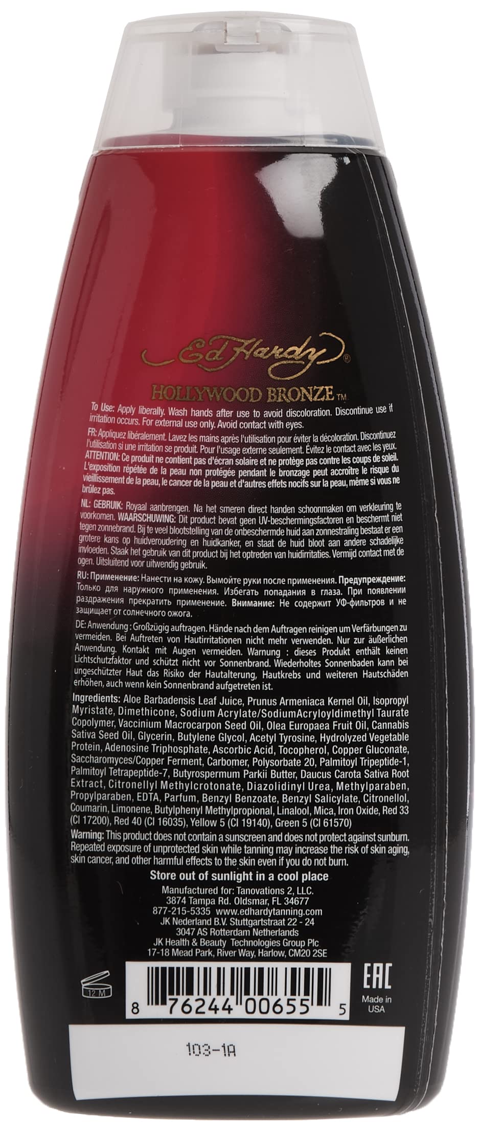 Buy now Ed Hardy Hollywood Bronze Bronzer Tanning Lotion, 10 oz. at indiglob india