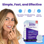 Retainer Brite - Retainer Cleaner Tablets for Invisalign, Mouth Guard Cleaner, Night Guard Cleaning and More. Cleaning Tablets for Ultrasonic Cleaners. 120 Tablets - 4 Month Supply. Made in USA
